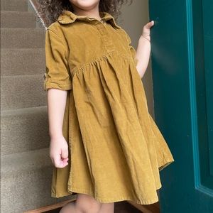 Old Navy: Short Sleeve Collared Corduroy Dress